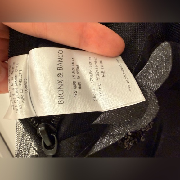 NWOT BRONX AND BANCO Rosalie Noir Gown in Black - Picture 16 of 17